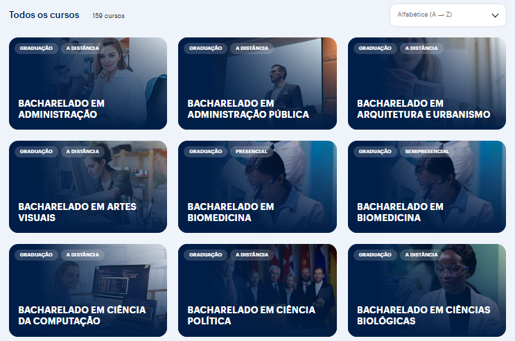 Cursos de graduação Uninter